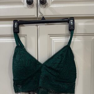 Auden Deep Green Lace Bralette
